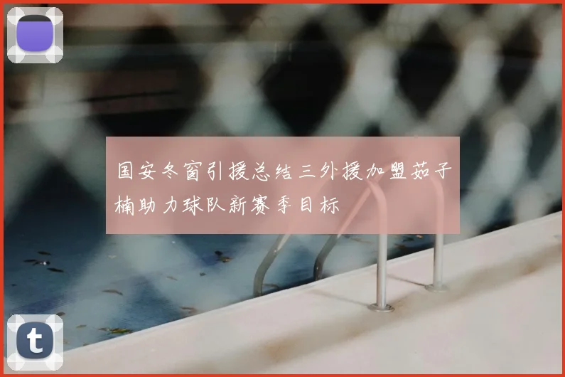 国安冬窗引援总结三外援加盟茹子楠助力球队新赛季目标